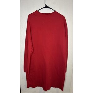 Frank & Eileen Izzie Dress Women's XL‎ Funnel Neck Sweatshirt Red Triple Fleece